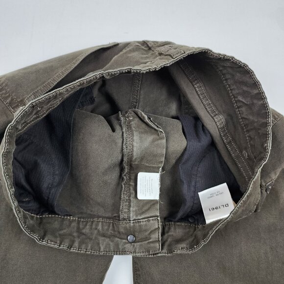 DL1961 Jeans Mens 33x31 Teak Brown Avery Modern Straight Denim - Picture 5 of 12